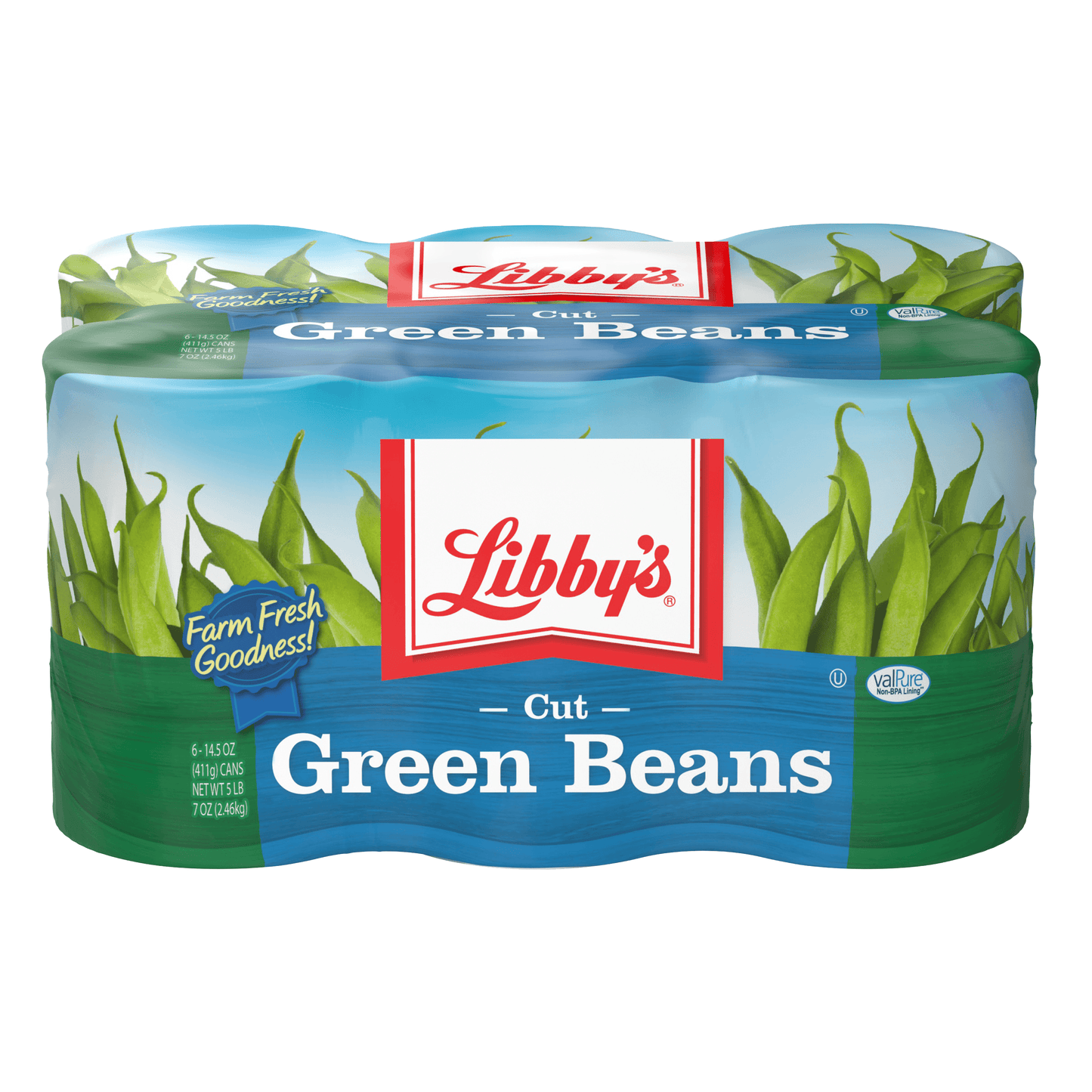 Libby's Cut Green Beans, 14.5 oz, 6 Cans