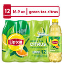 Lipton Iced Green Tea, Citrus Bottle Tea Drink, 16.9 fl oz, 12 Bottles