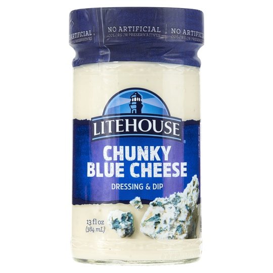 Litehouse Chunky Blue Cheese Refrigerated Salad Dressing & Dip, 13 Fluid oz Bottle