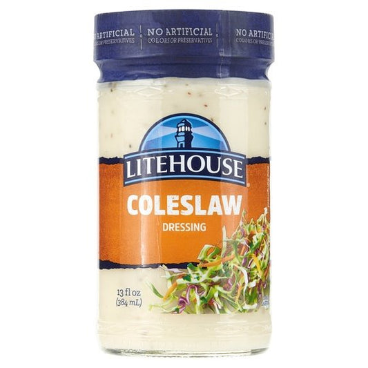 Litehouse Creamy Coleslaw Refrigerated Salad Dressing, 13 Fluid oz Bottle