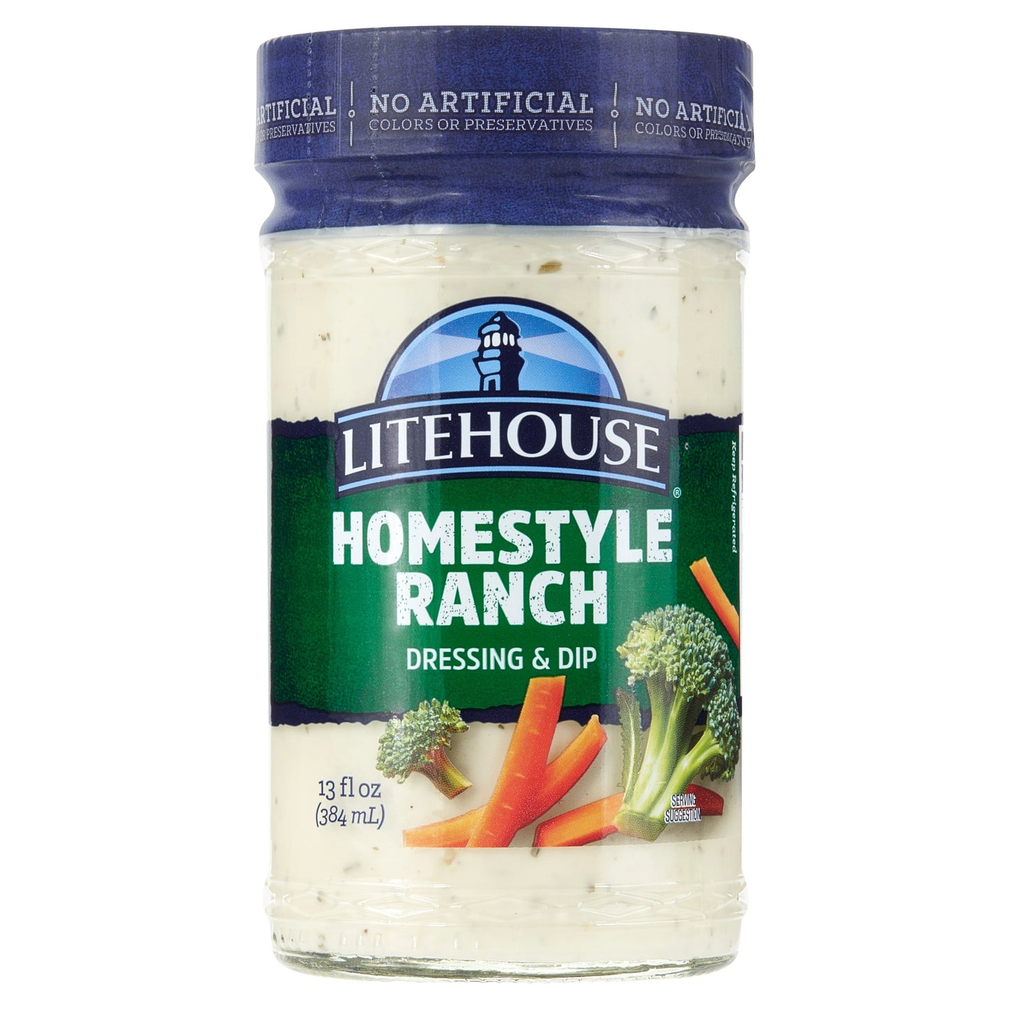 Litehouse Homestyle Ranch Refrigerated Salad Dressing & Dip, 13 Fluid oz Bottle