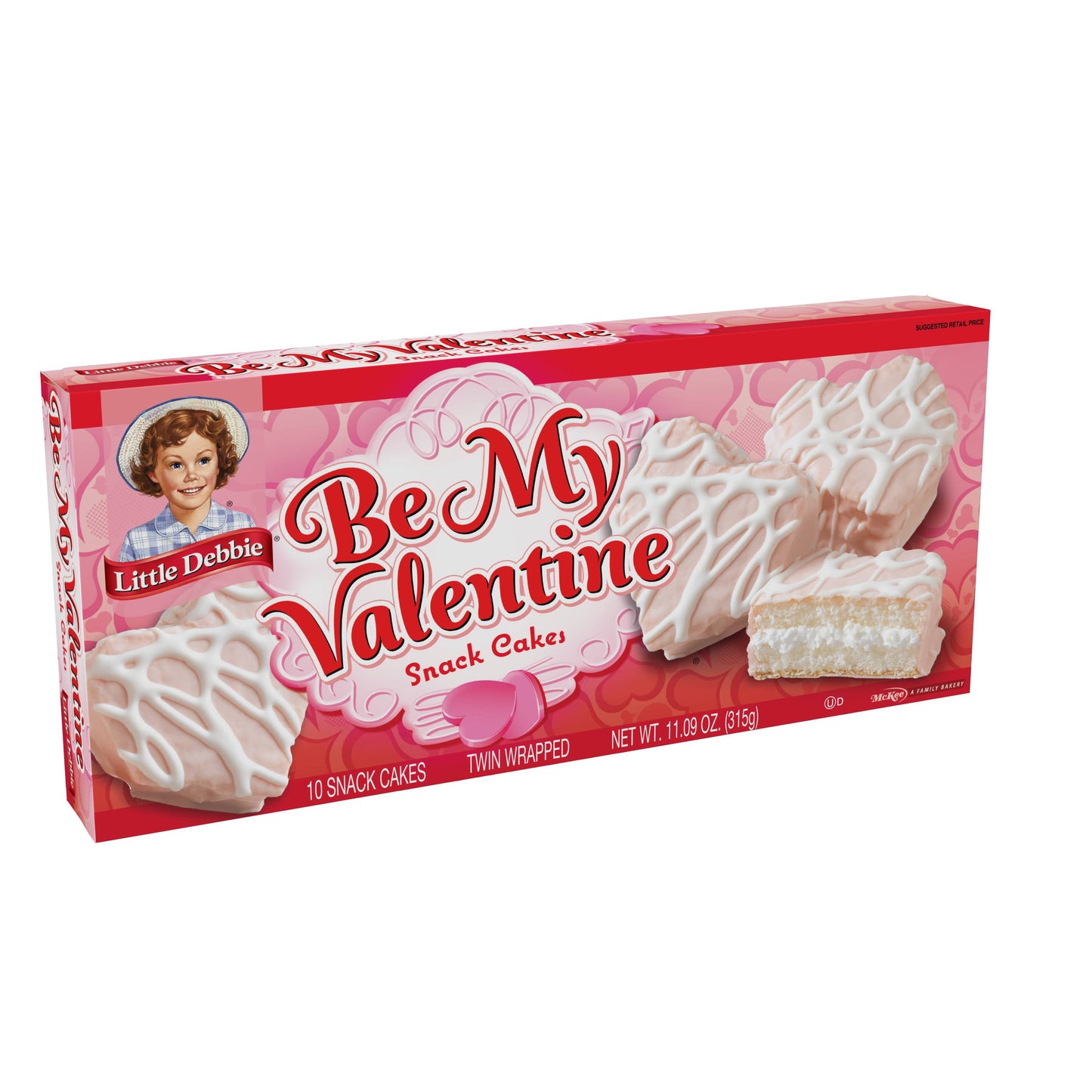 Little Debbie Be My Valentine Cakes (vanilla), 10 ct, 11.09 oz