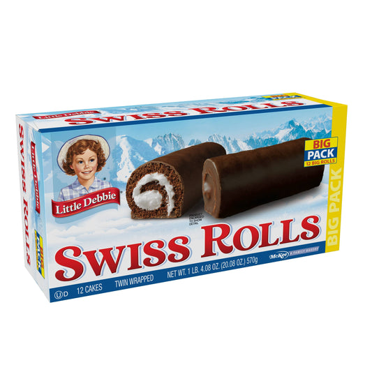 Little Debbie Big Pack Swiss Cake Rolls, 12 ct, 20.08 oz