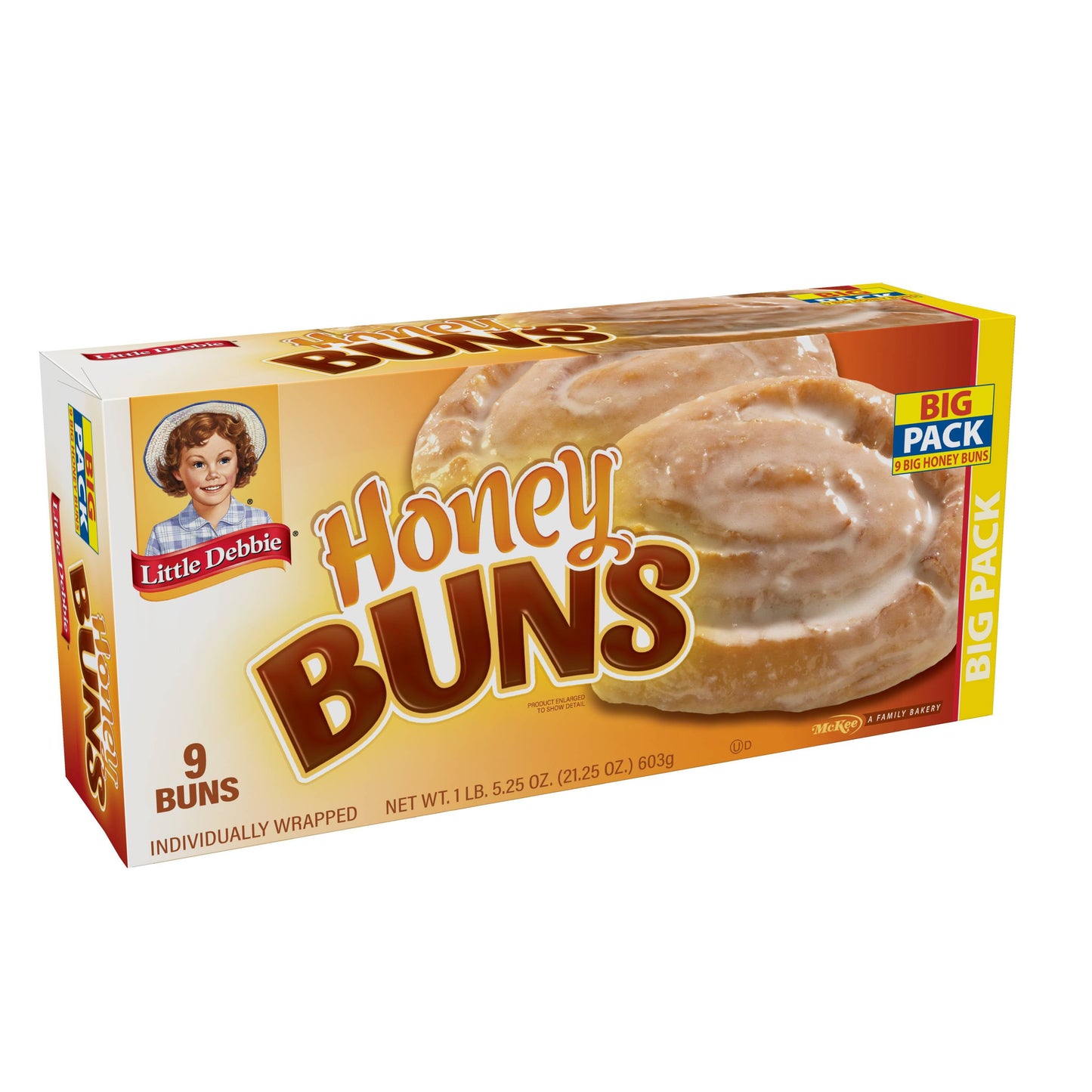 Little Debbie Big pack Honey Buns, 9 ct, 21.25 oz