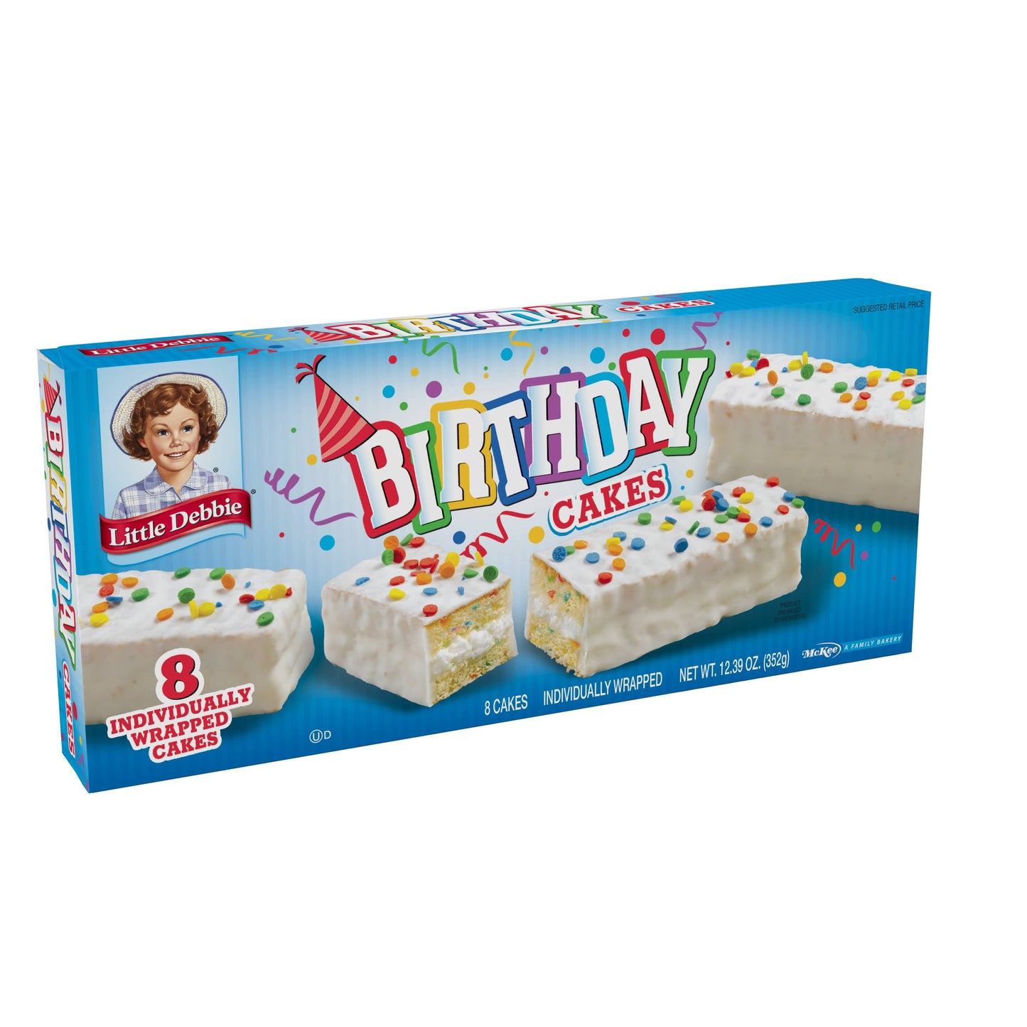 Little Debbie Birthday Cakes, 8 ct, 12.39 oz