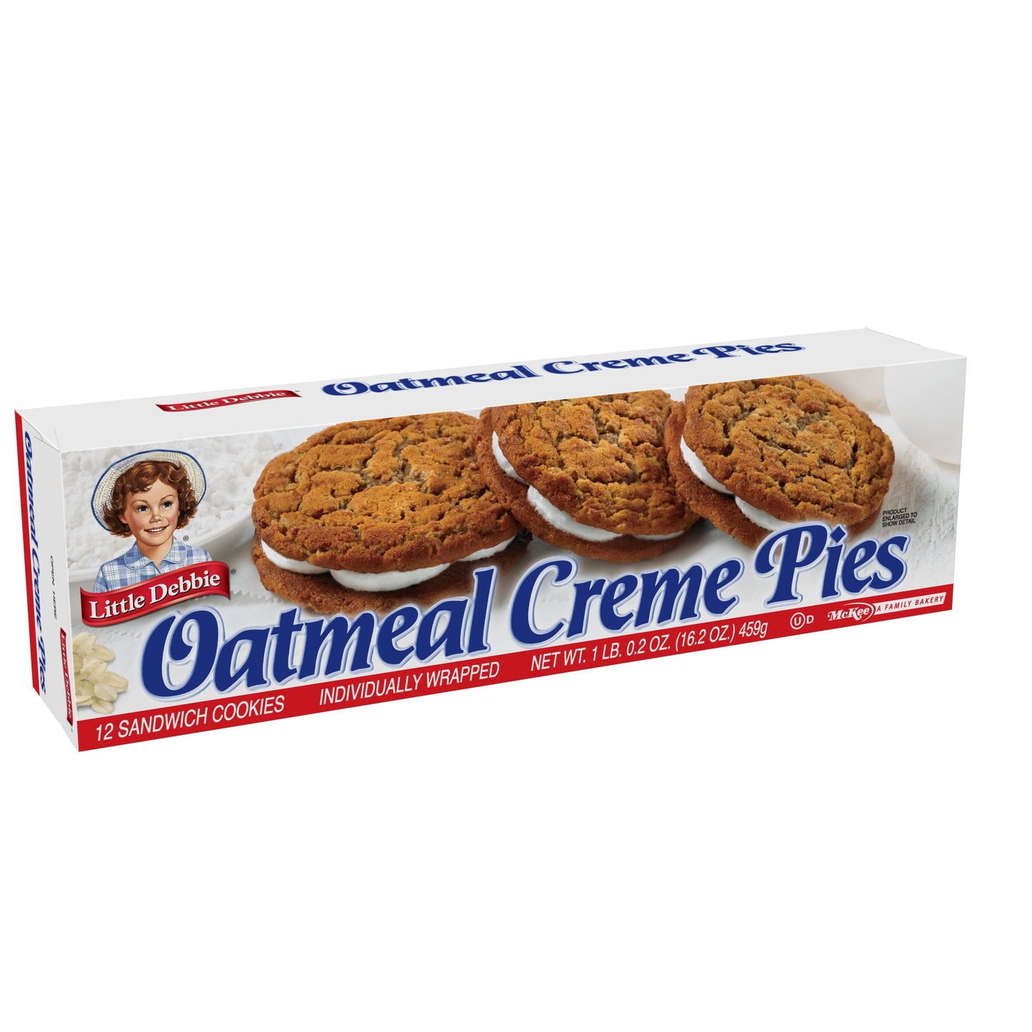 Little Debbie Oatmeal Creme Pies, 12 ct, 16.2 oz