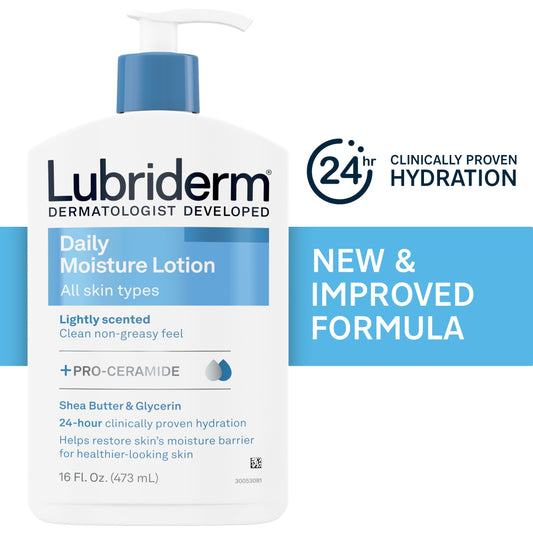 Lubriderm Daily Moisture Body Lotion + Pro-Ceramide, 16 fl. oz