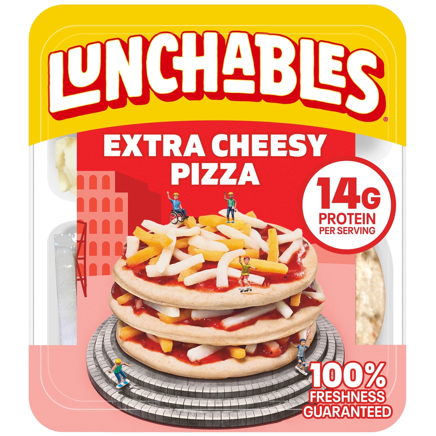 Lunchables Extra Cheesy Pizza Kids Lunch Snack, 4.2 oz Tray