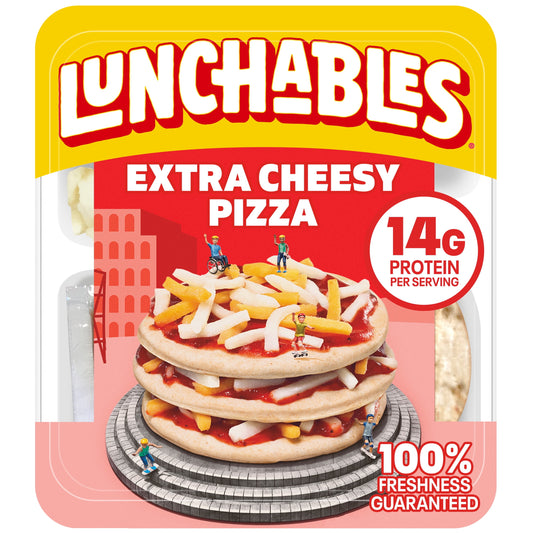 Lunchables Extra Cheesy Pizza Kids Lunch Snack, 4.2 oz Tray