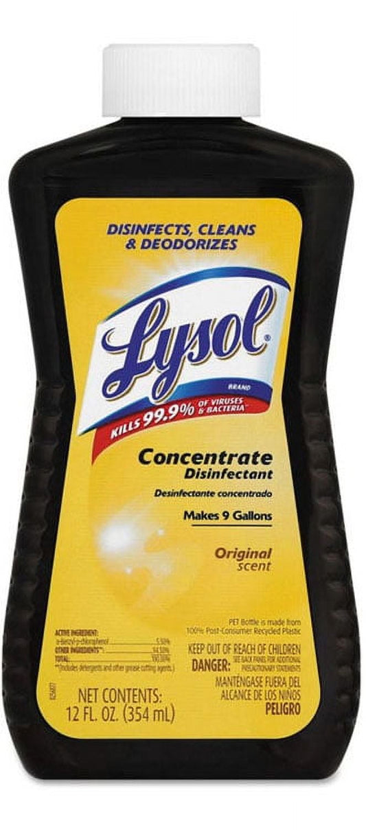 Lysol Concentrate All Purpose Cleaner Disinfectant Original Scent, 12 oz Bottle