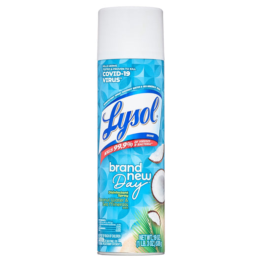 Lysol Disinfectant Spray, Brand New Day Coconut Water & Sea Minerals , 19 oz.