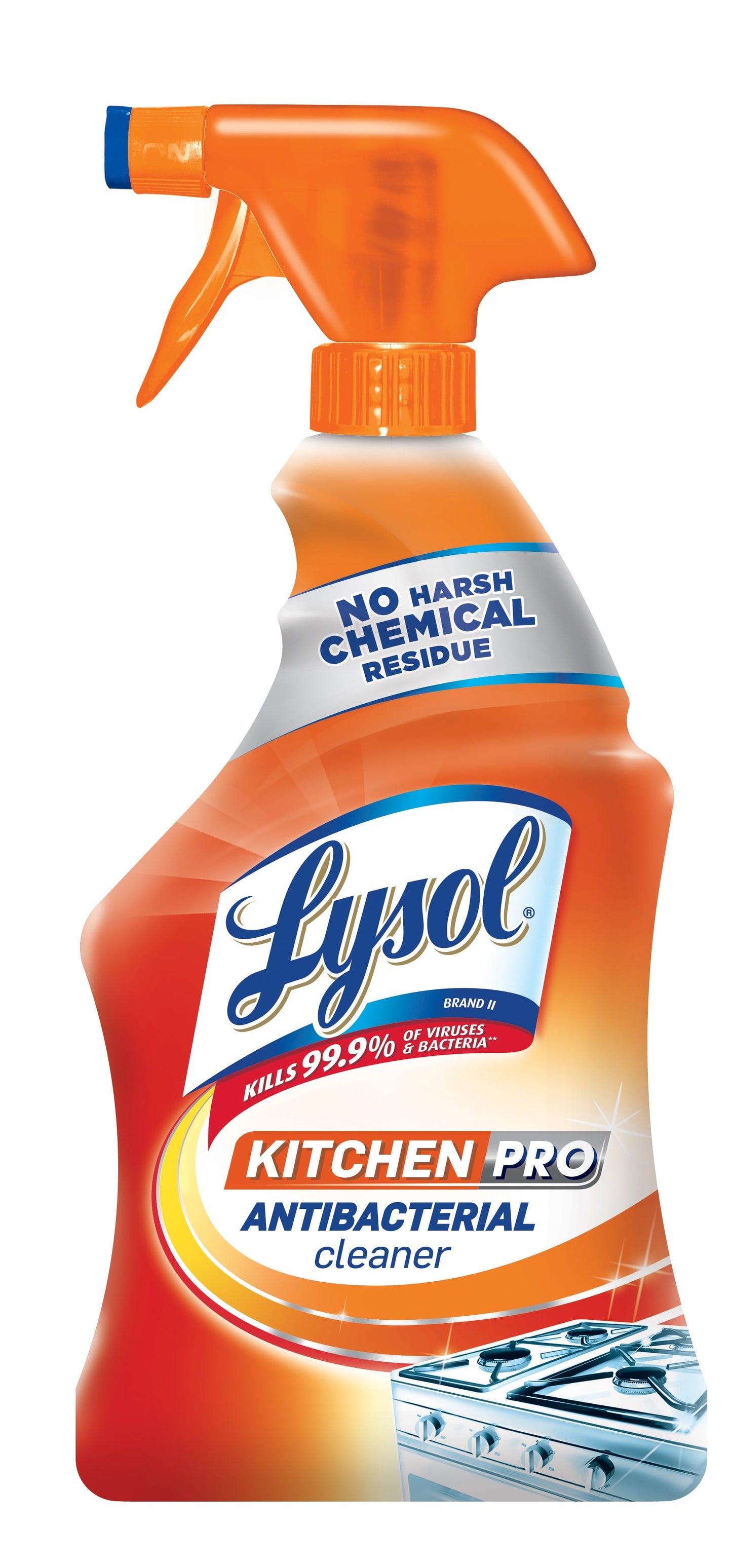 Lysol Pro Kitchen Spray Cleaner and Degreaser, Antibacterial All Purpose Cleaning Spray for Kitchens, Countertops, Ovens, and Appliances, Citrus Scent, 22oz 