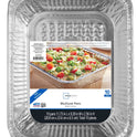 Mainstays Aluminum Foil Rectangular Multi-Use Half Steam Pan Set, 10 Count 11.73" x 9.28" x 2.56"