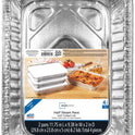 Mainstays Large Aluminum Foil Takeout Pans with Folded Lids 2 Count