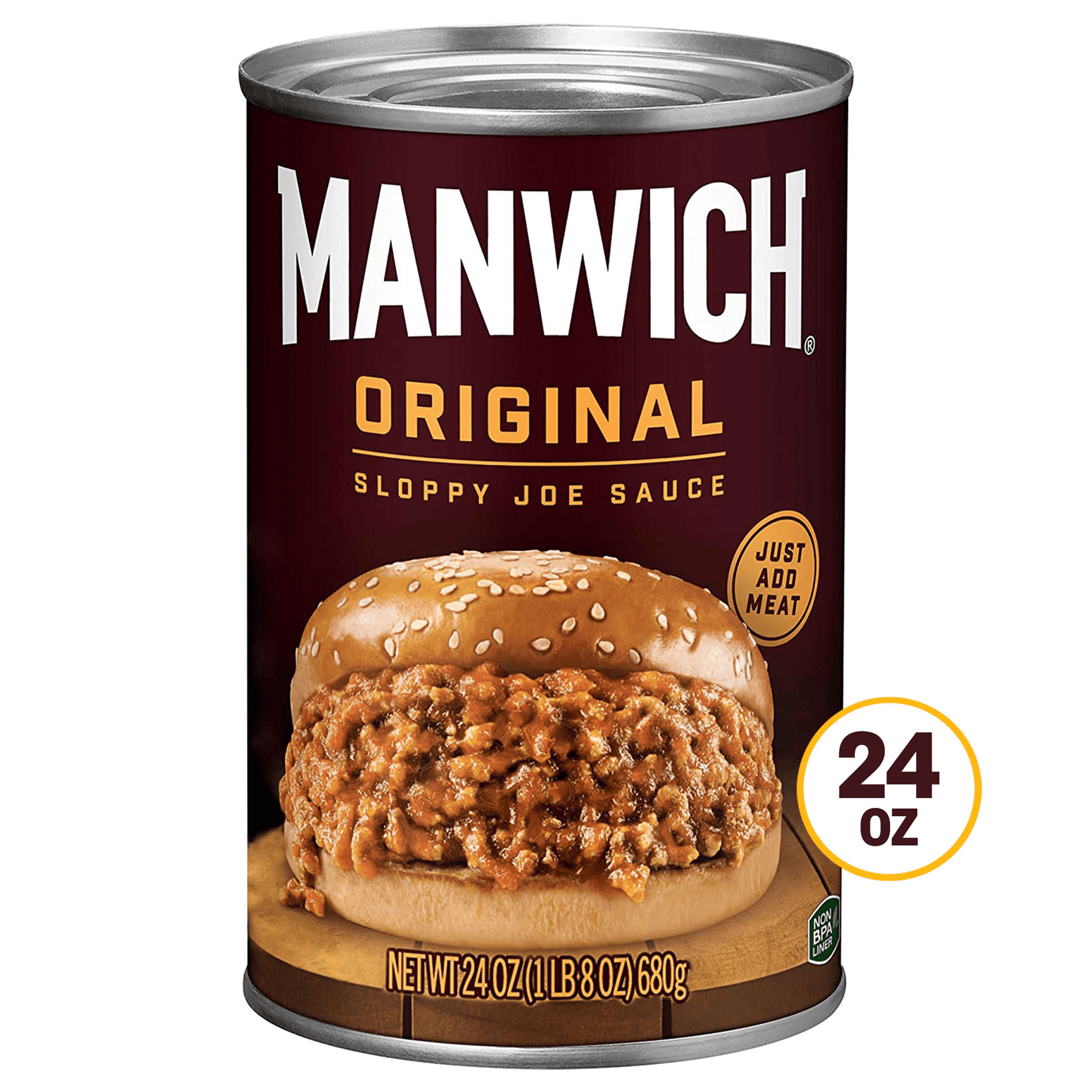 Manwich Original Sloppy Joe Sauce, Canned Sauce, 24 OZ