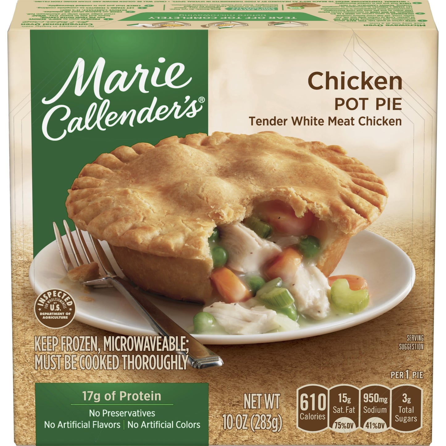 Marie Callender's Chicken Pot Pie Frozen Dinner, 10 oz