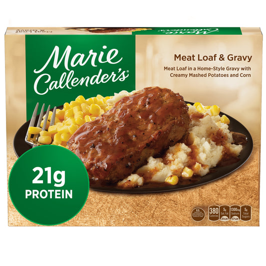 Marie Callender's Meat Loaf & Gravy Frozen Meal, 12.4 oz (Frozen)