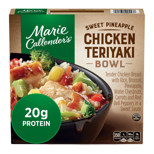 Marie Callender's Sweet Pineapple Chicken Teriyaki Bowl Frozen Meal, 12.3 oz (Frozen)