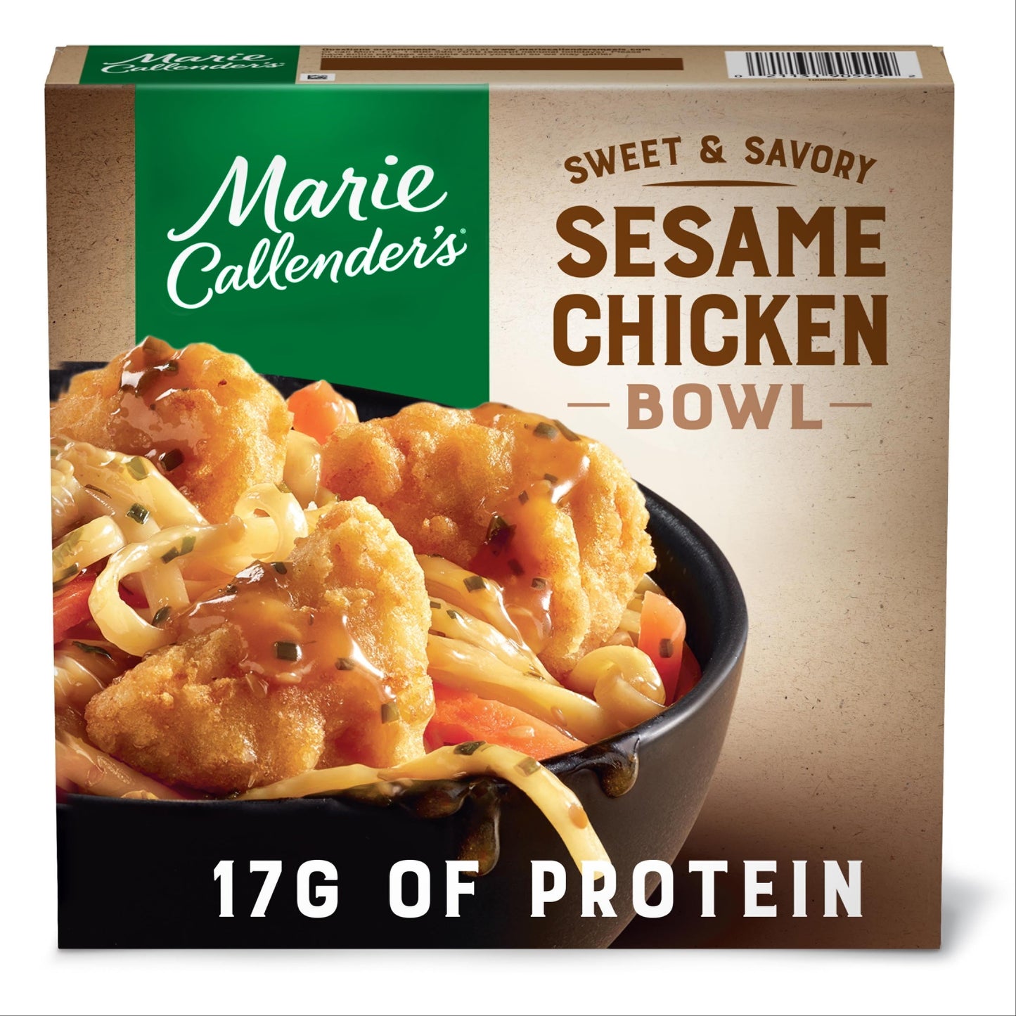 Marie Callender's Sweet and Savory Sesame Chicken Bowl Frozen Meal, 12.3 oz (Frozen)