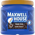 Maxwell House Dark Silk Dark Roast Ground Coffee, 24.5 oz Canister