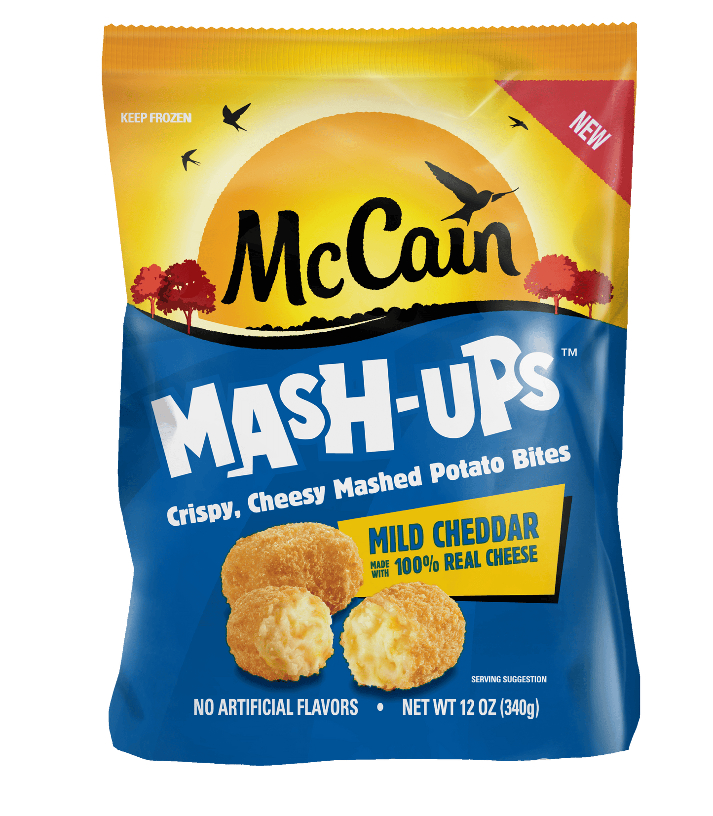 McCain, Mash-Ups, Mild Cheddar Mashed Potato Bites, 12 Oz (Frozen Potatoes)