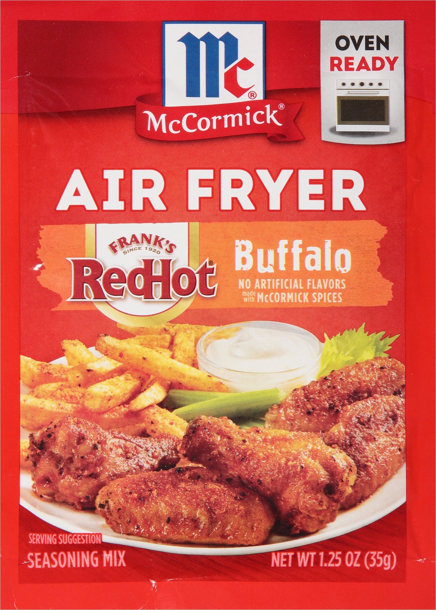 McCormick Air Fryer Buffalo Seasoning Mix, 1.25 oz Mixed Spices & Seasonings