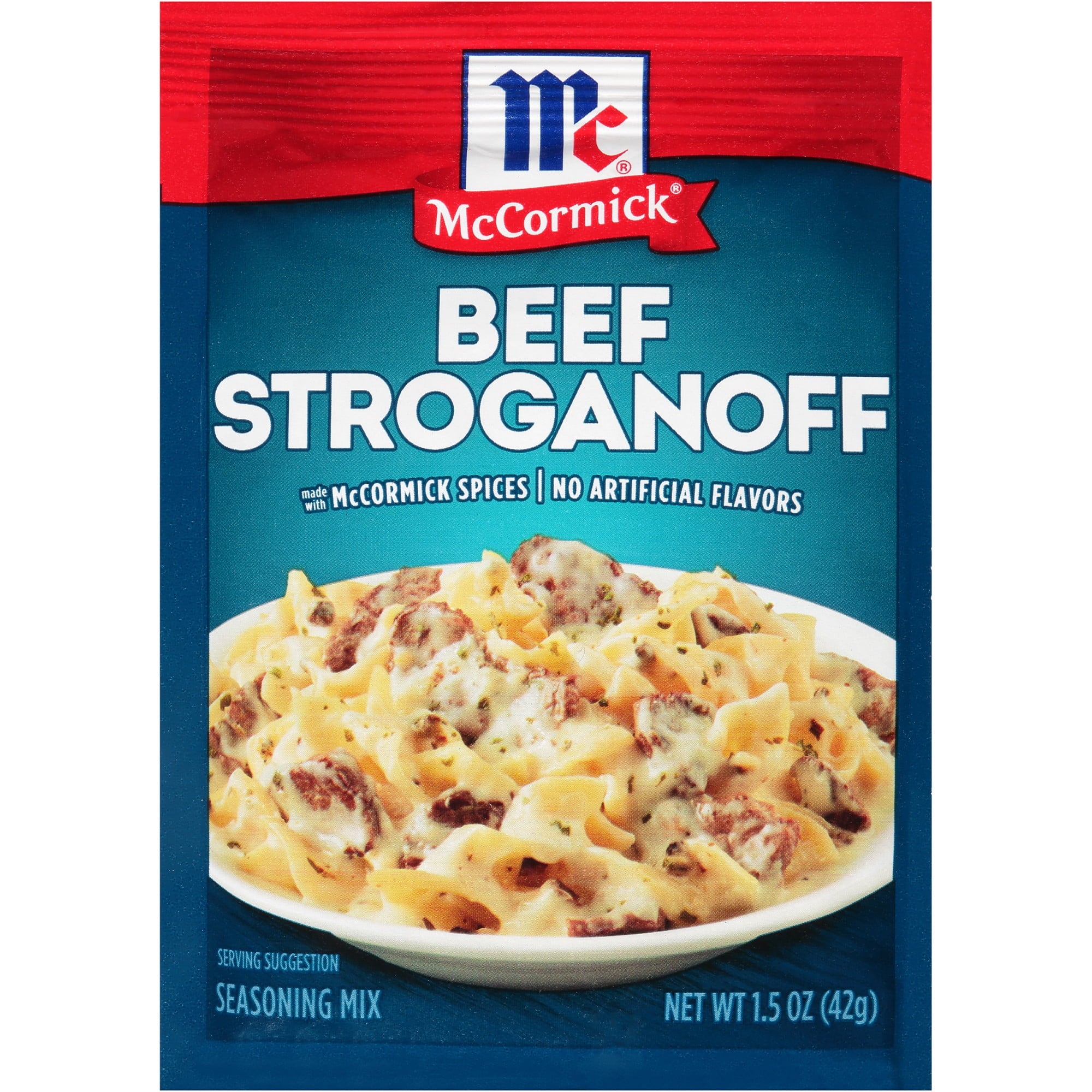 McCormick Beef Stroganoff Sauce Mix, 1.5 oz Mixed Spices & Seasonings ...