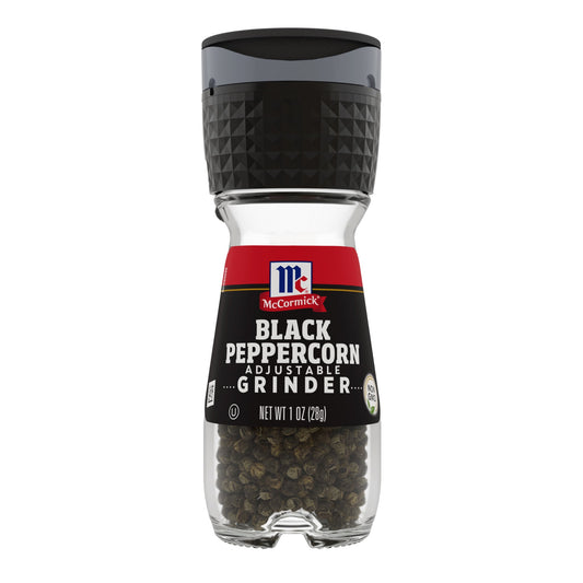 McCormick Black Pepper Grinder, 1 oz Pepper & Peppercorns