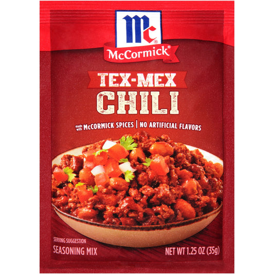 McCormick Chili Seasoning Mix - Tex-Mex, 1.25 oz Mixed Spices & Seasonings