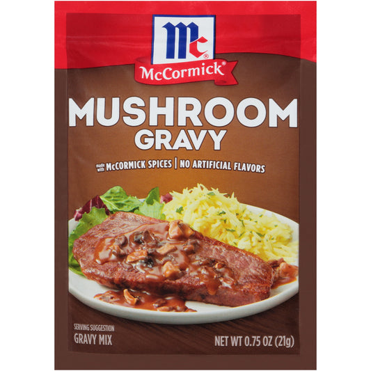 McCormick Gravy Mix - Mushroom, 0.75 oz Gravies