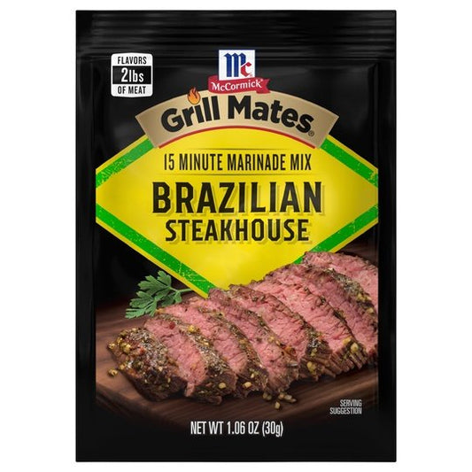 McCormick Grill Mates Marinade Mix - Brazilian Steakhouse, 1.06 oz Cooking Sauces & Marinades