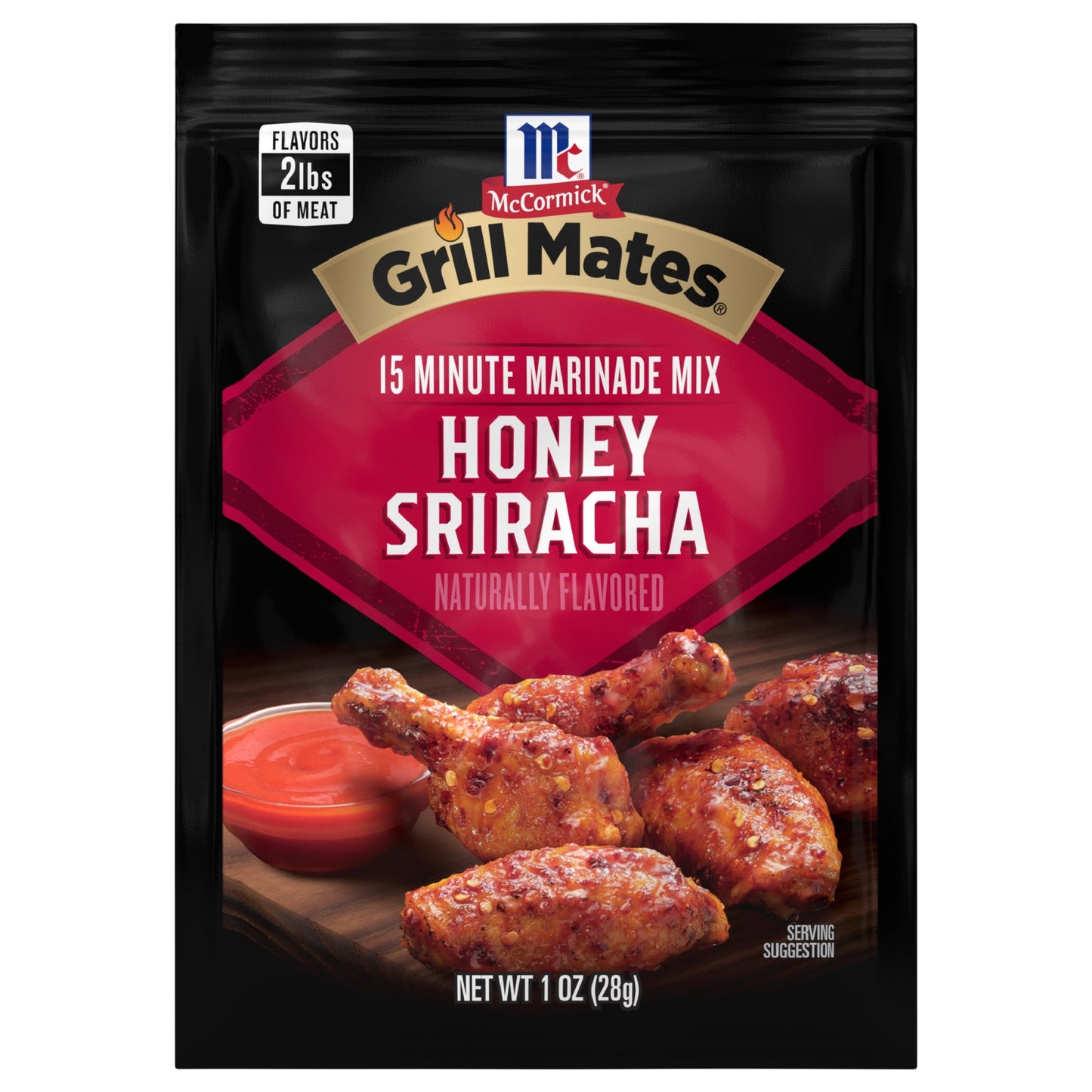 McCormick Grill Mates Marinade Mix - Honey Sriracha, 1 oz Mixed Spices & Seasonings