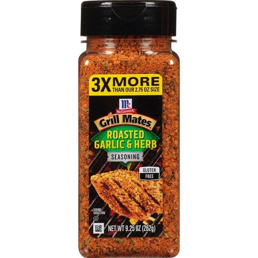 McCormick Grill Mates Roasted Garlic & Herb Seasoning, 9.25 oz Mixed Spices & Seasonings