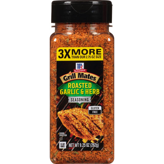 McCormick Grill Mates Roasted Garlic & Herb Seasoning, 9.25 oz Mixed Spices & Seasonings