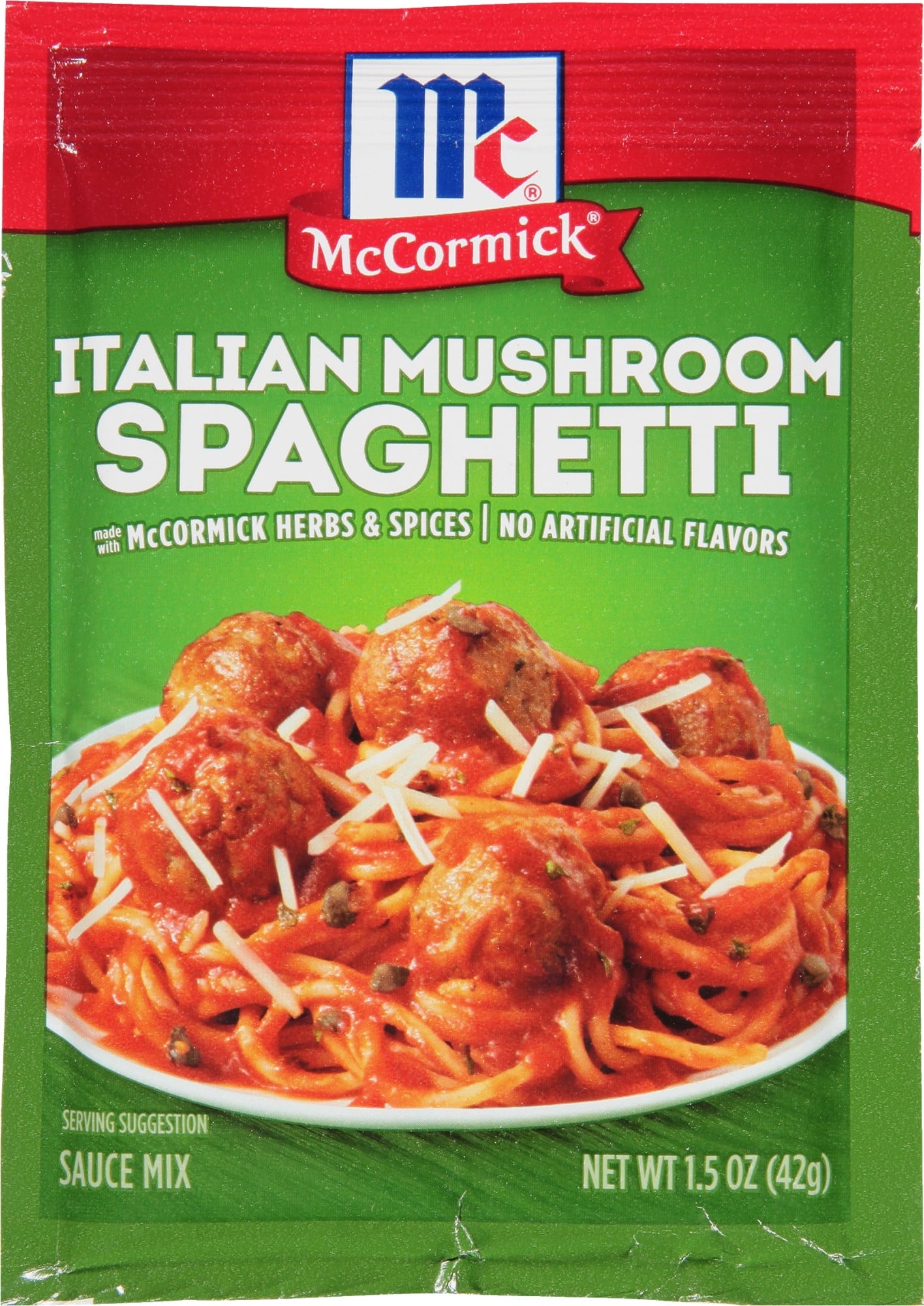 McCormick Italian Mushroom Spaghetti Sauce, 1.5 oz Mixed Spices & Seasonings