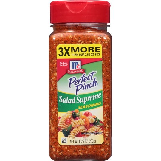 McCormick Perfect Pinch Salad Supreme Seasoning, 8.25 oz Mixed Spices & Seasonings