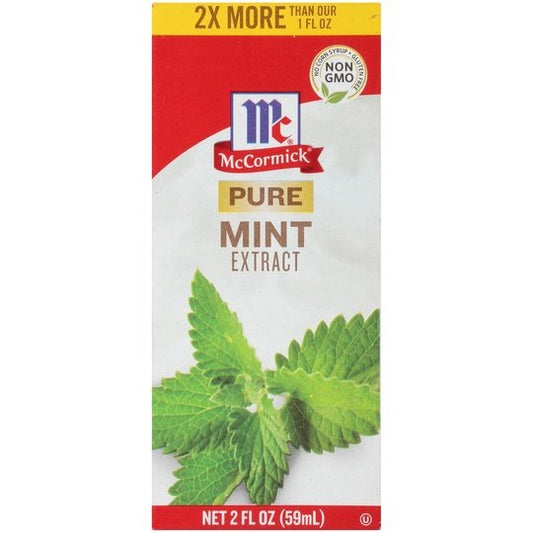 McCormick Pure Mint Extract, 2 fl oz Baking Extracts