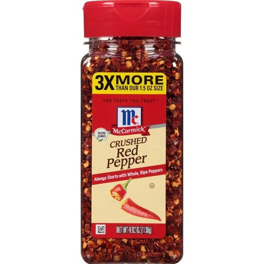 McCormick Red Pepper - Crushed, 4.62 oz Pepper & Peppercorns