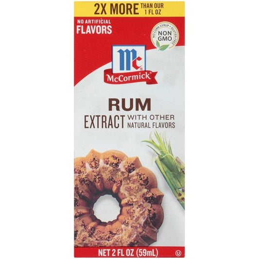 McCormick Rum Extract, 2 fl oz Baking Extracts