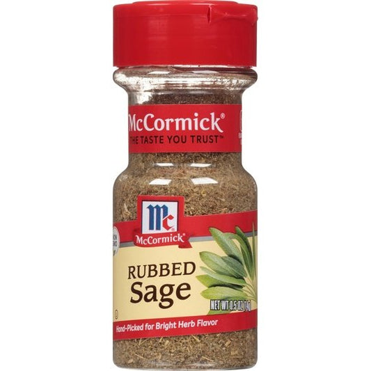 McCormick Sage - Rubbed, 0.5 oz Mixed Spices & Seasonings