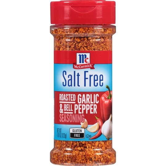 McCormick Salt Free Roasted Garlic and Bell Pepper Seasoning, 4.34 oz Mixed Spices & Seasonings