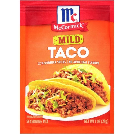 McCormick Taco Seasoning Mix - Mild, 1 oz Mixed Spices & Seasonings