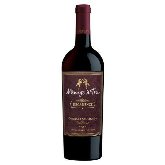 Menage a Trois Decadence Cabernet Sauvignon, 750 ml Bottle