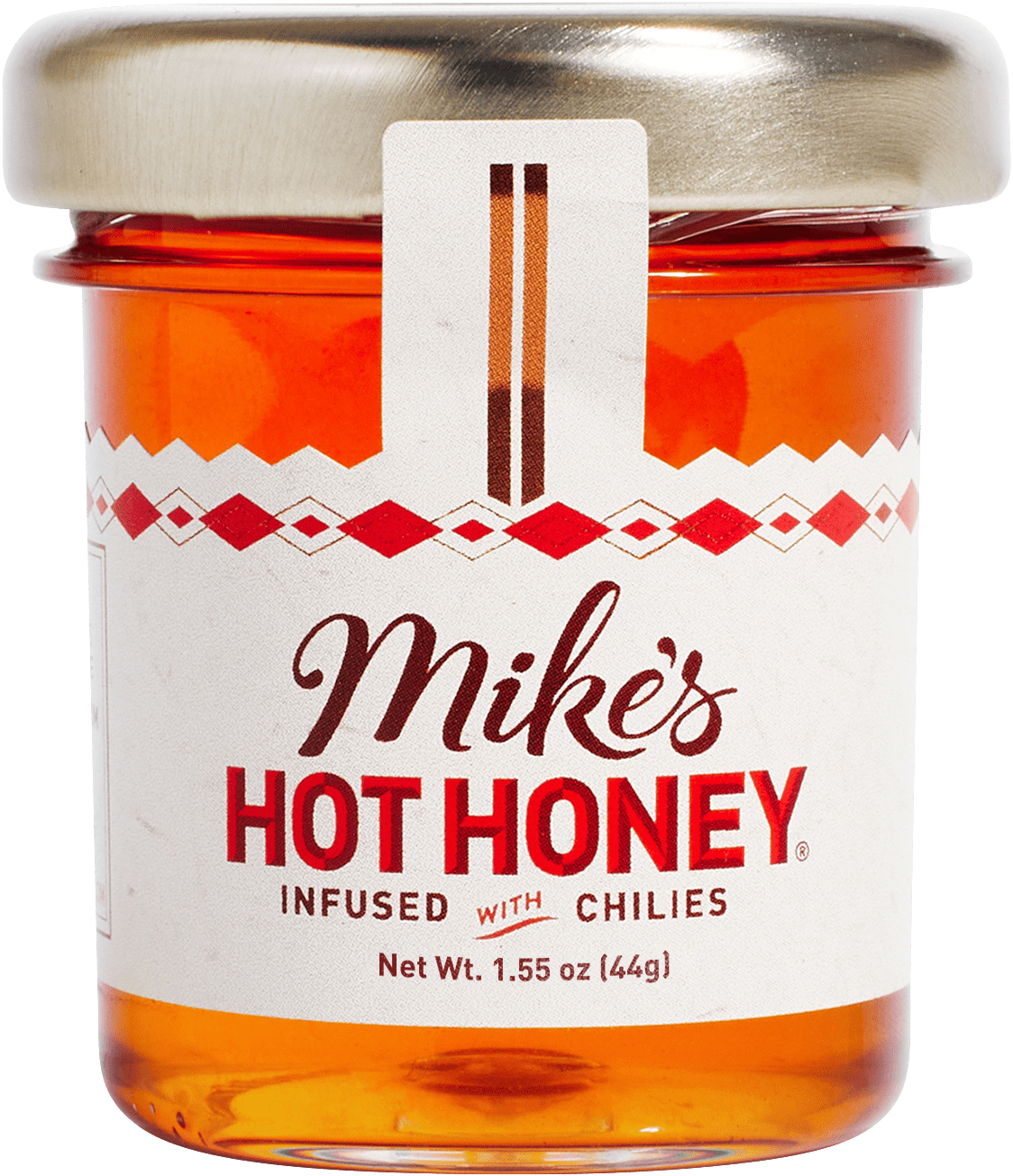 Mike's Hot Honey Infused with Chilies, Glass Mini Jar, 1.55 oz