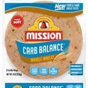 Mission Carb Balance Fajita Whole Wheat Tortillas, 8 Count