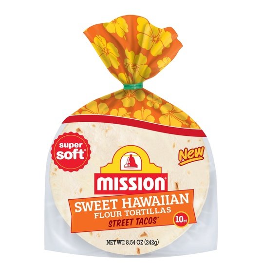 Mission Street Tacos Sweet Hawaiian Flour Tortillas, 10Ct