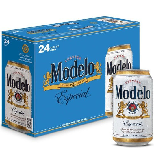 Modelo Especial Mexican Lager Import Beer, 24 Pack Beer, 12 fl oz Cans, 4.4% ABV