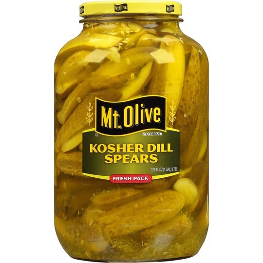 Mt. Olive Kosher Dill Pickle Spears, 1 gal Jar