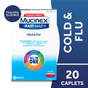 Mucinex All in One Fast Max, Cold and Flu Medicine, 20 Caplets