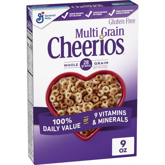 Multi Grain Cheerios Heart Healthy Cereal, 9 OZ Cereal Box